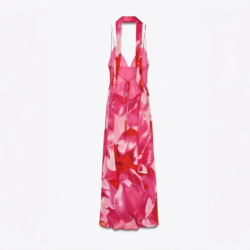 Damen verführerisches Seidenkleid mit raffinierter Rückenansicht Nord Taschen