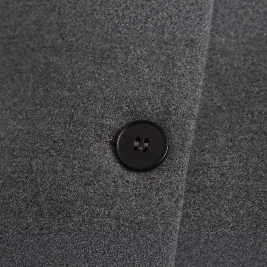 Damen Langer Wollmix-Einreiher-Mantel mit Reverskragen und Pattentaschen Nord Taschen