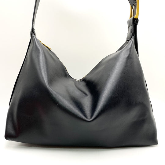 Damen Hobo-Tasche mit geschmeidiger Oberfläche und elegantem Reißverschluss Nord Taschen