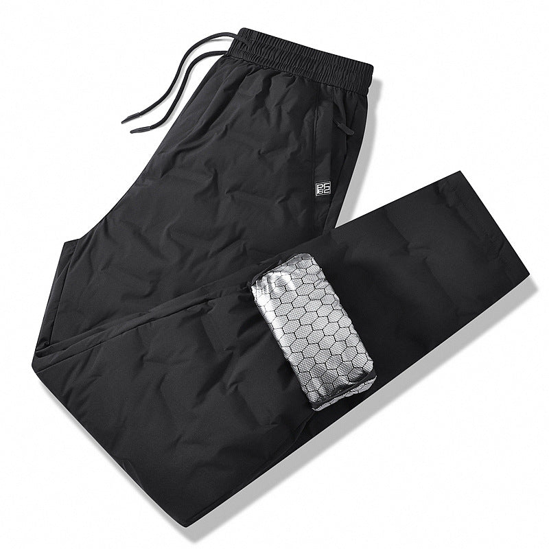 Herren Gepolsterte Thermohose mit Steppung, elastischem Bund und Reißverschlusstaschen Nord Taschen