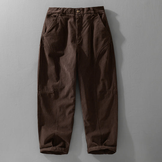 Herren Lockere Cargohose im Utility‑Stil mit verstärkten Kniepaneelen und konischem Bein Nord Taschen