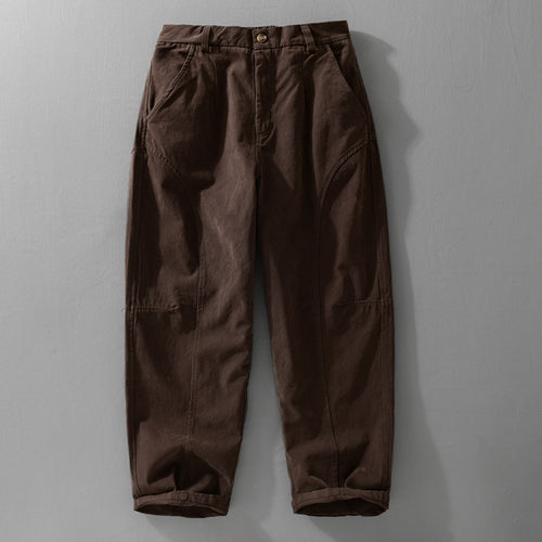 Herren Lockere Cargohose im Utility‑Stil mit verstärkten Kniepaneelen und konischem Bein Nord Taschen