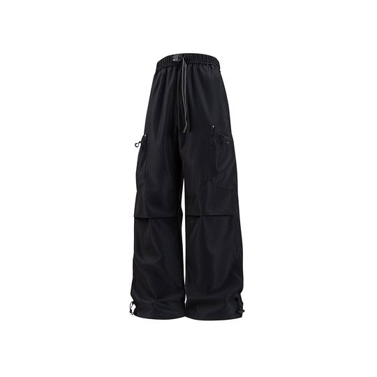 Damen Weite Technical-Cargo-Hose mit Tunnelzugbund, verstärkten Kniepartien und verstellbaren Beinabschlüssen Nord Taschen