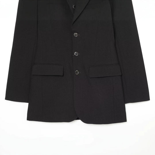 Damen Einreihiger Kurzblazer mit Notch-Revers, strukturierter Passform und Pattentaschen Nord Taschen