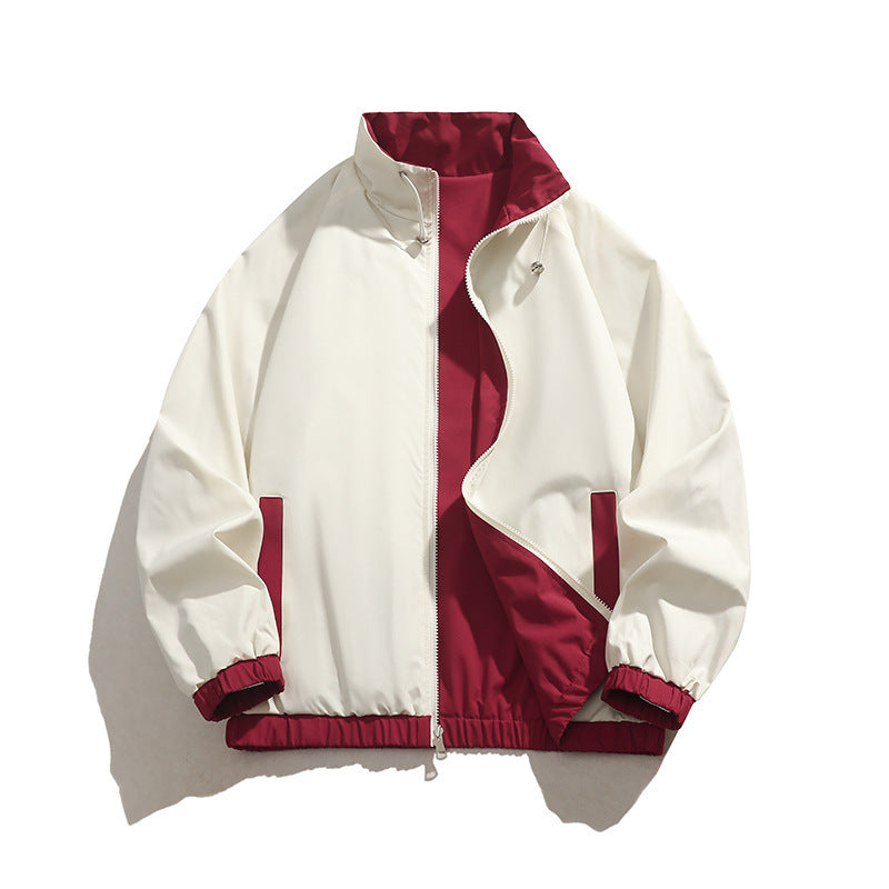 Herren sportliche Übergangsjacke mit elastischen Bündchen und praktischen Reißverschlusstaschen