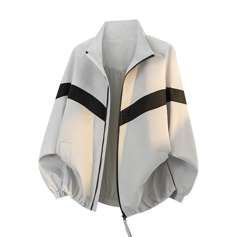 Damen Oversize Freizeit-Trackjacke mit Mesh-Einsätzen und durchgehendem Reißverschluss Nord Taschen