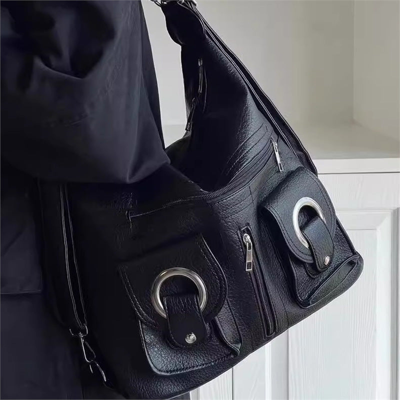 Damen trendige Hobo-Handtasche mit auffälligen Taschen und modernem Design Nord Taschen