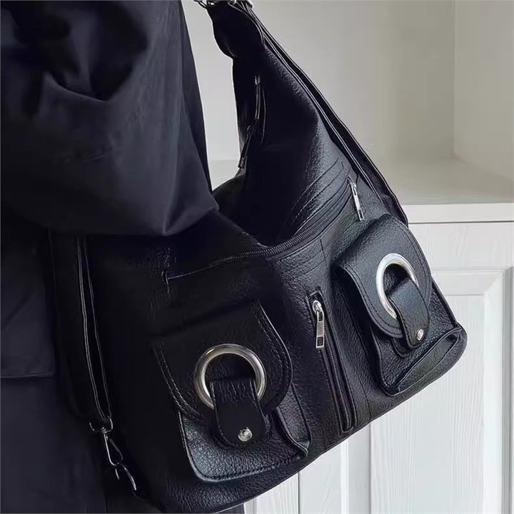 Damen trendige Hobo-Handtasche mit auffälligen Taschen und modernem Design Nord Taschen