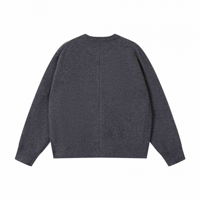 Unisex Boxiger Feinstrick-Cardigan mit Rundhals und durchgehender Knopfleiste Nord Taschen