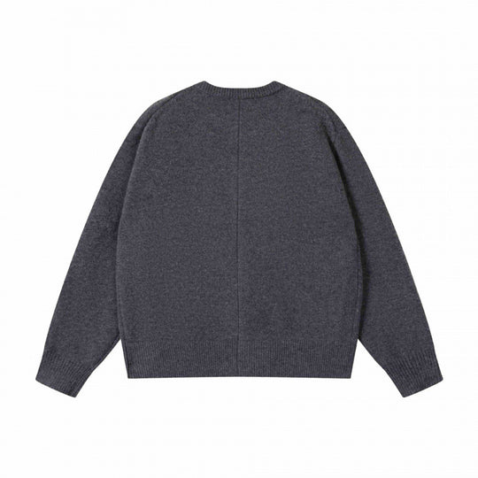 Unisex Boxiger Feinstrick-Cardigan mit Rundhals und durchgehender Knopfleiste Nord Taschen