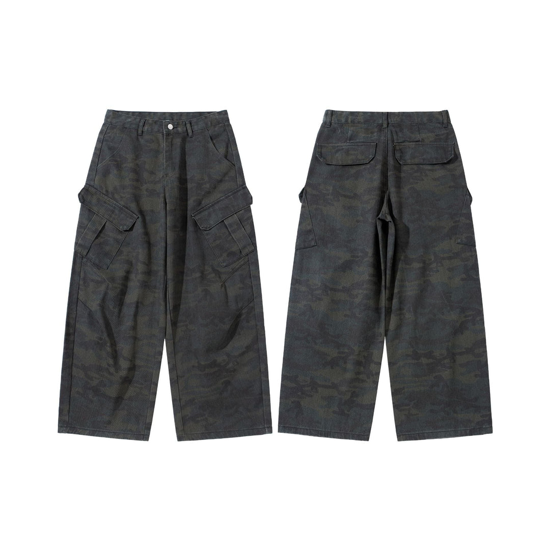 Damen Hochgeschnittene Cropped-Cargo-Hose im Utility‑Stil mit großen Klappentaschen Nord Taschen