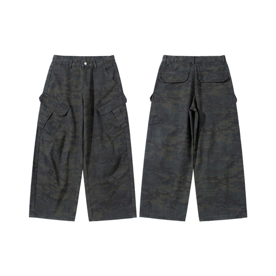 Damen Hochgeschnittene Cropped-Cargo-Hose im Utility‑Stil mit großen Klappentaschen Nord Taschen
