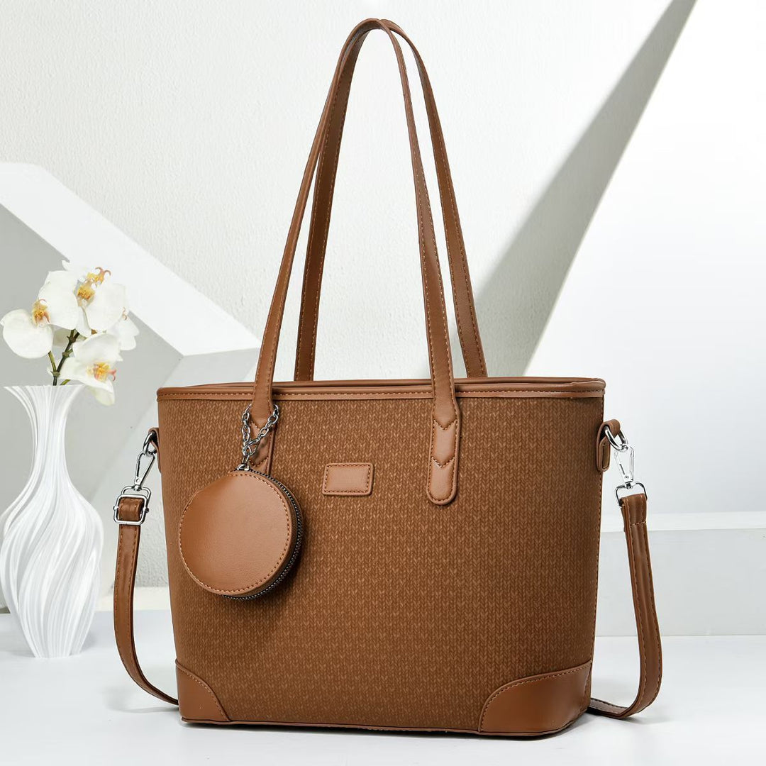 Damen elegante Tote-Handtasche mit strukturiertem Design und abnehmbarer Geldbörse Nord Taschen