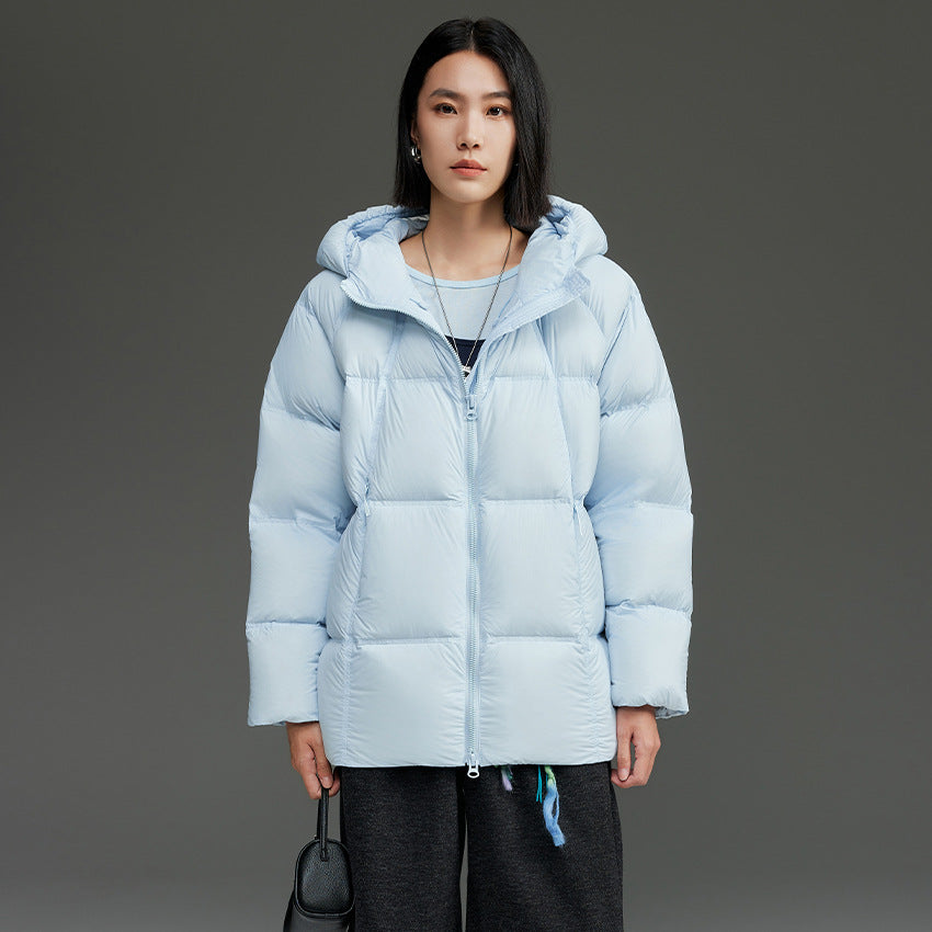 Damen Kurz geschnittene Boxy‑Steppjacke mit abnehmbarer Kapuze und Thermo‑Isolierung Nord Taschen