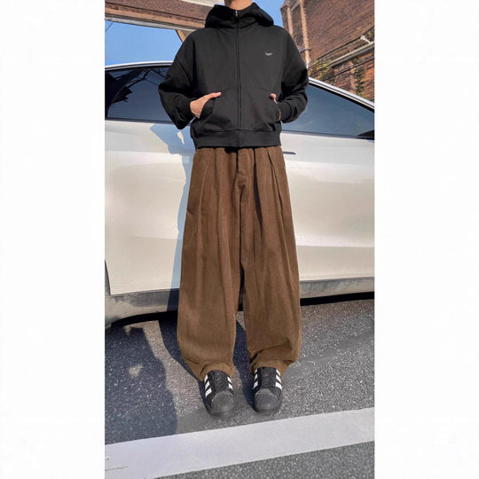 Damen Hochtaillierte Cordhose Nord Taschen