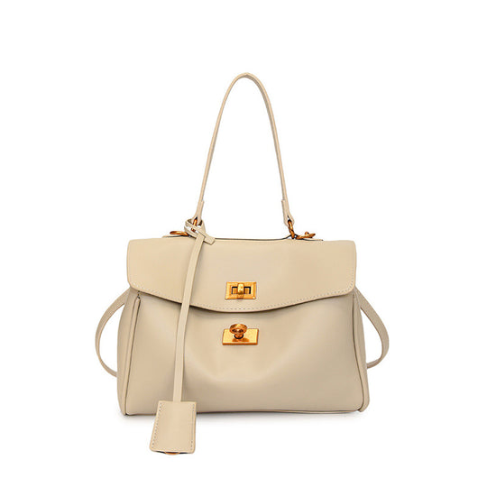 Damen modische Handtasche mit eleganter Struktur und goldenen Verzierungen | Nord Taschen