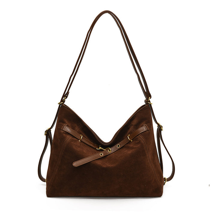 Damen Hobo-Tasche aus weichem Leder mit praktischen Reißverschlusstaschen Nord Taschen