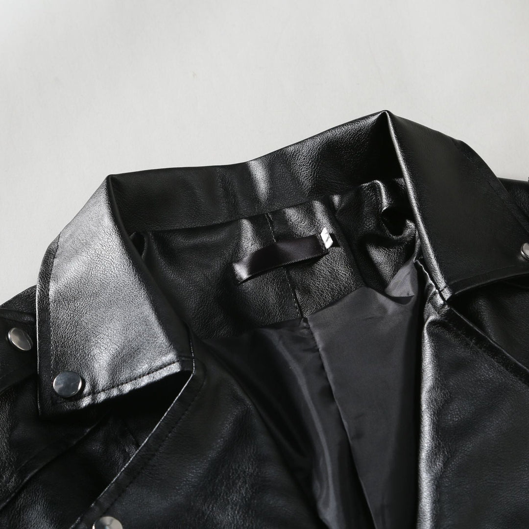 Herren stilvolle Bikerjacke aus hochwertigem Echt Nord Taschen