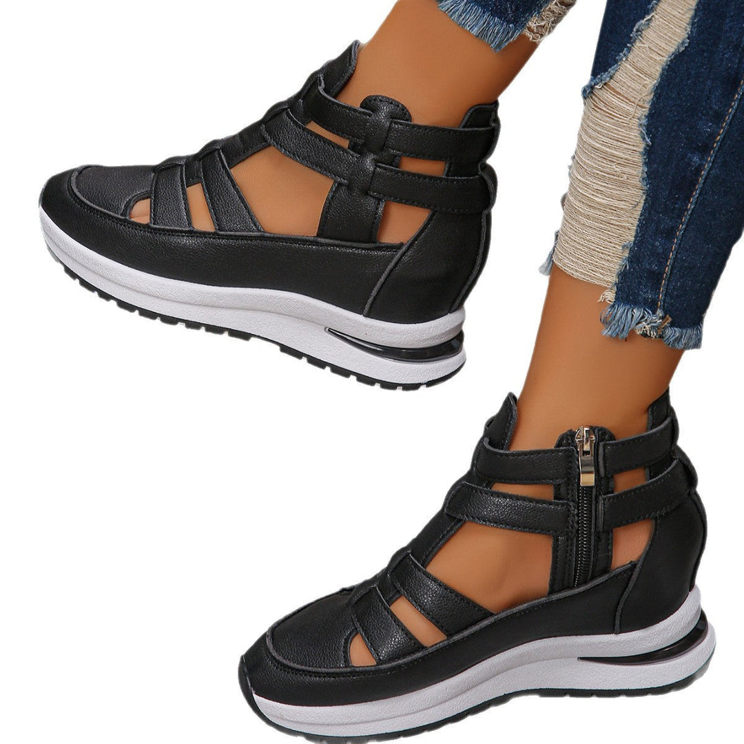 Damen sportive Sneaker-Sandalen mit atmungsaktiven Riemen und rutschfester Sohle