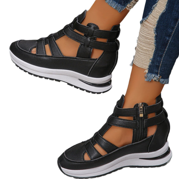 Damen sportive Sneaker-Sandalen mit atmungsaktiven Riemen und rutschfester Sohle