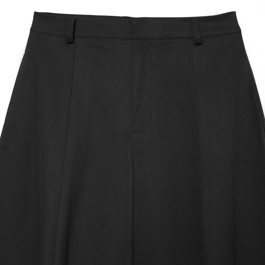 Damen Culotte-Hose mit hoher Taille, markanten Mittelfalten und kastiger Silhouette Nord Taschen