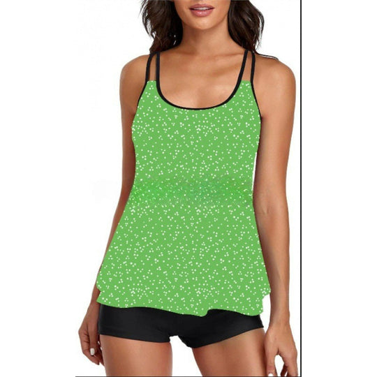 Damen Sportliches Tankini-Set mit bequemem Shorts und verstellbaren Trägern Nord Taschen