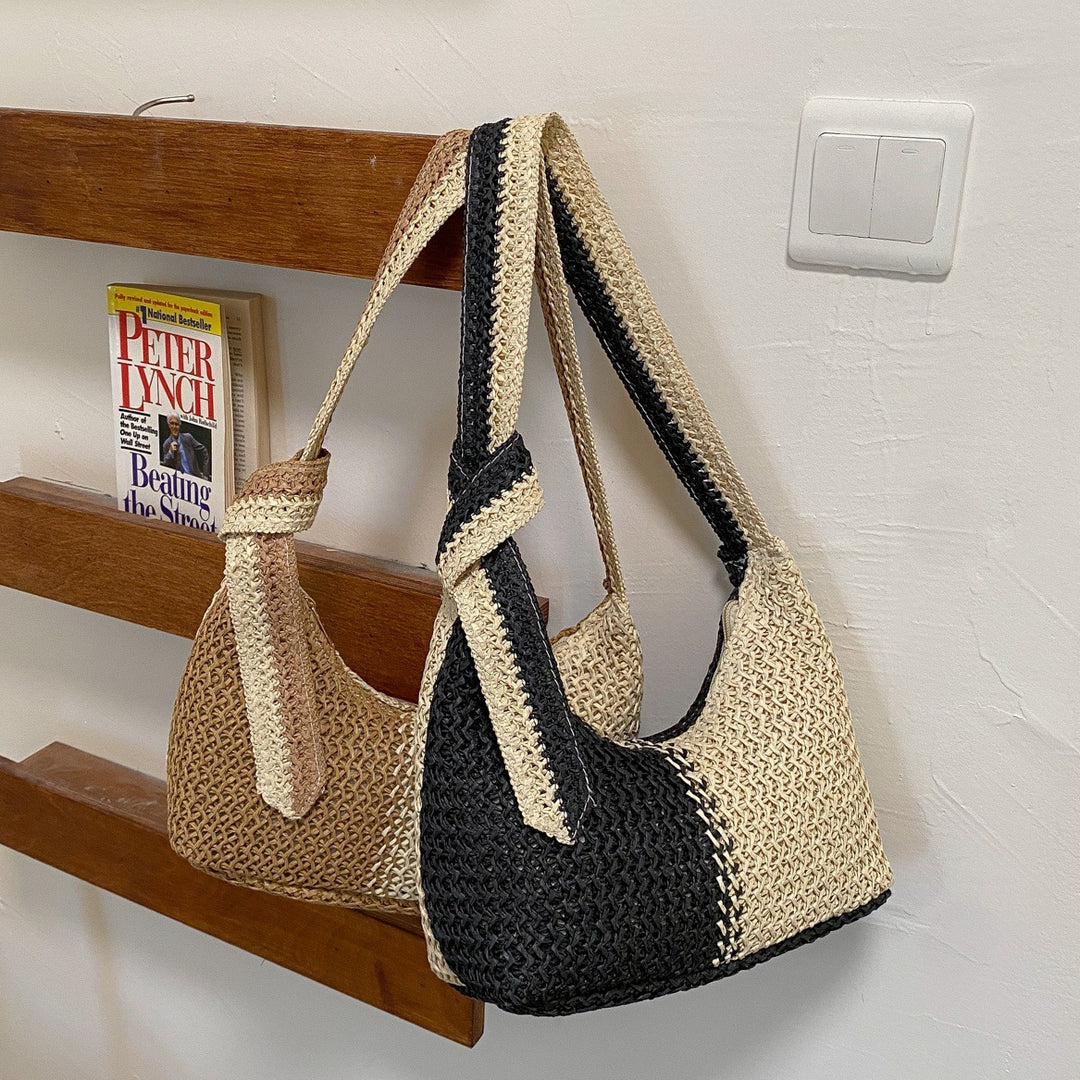 Damen trendige Hobo-Tasche aus handgefertigtem Strickmaterial Nord Taschen