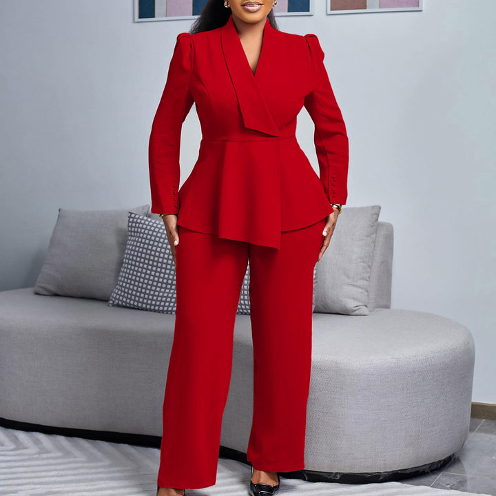 Damen Elegantes Blazer-Hosen-Set