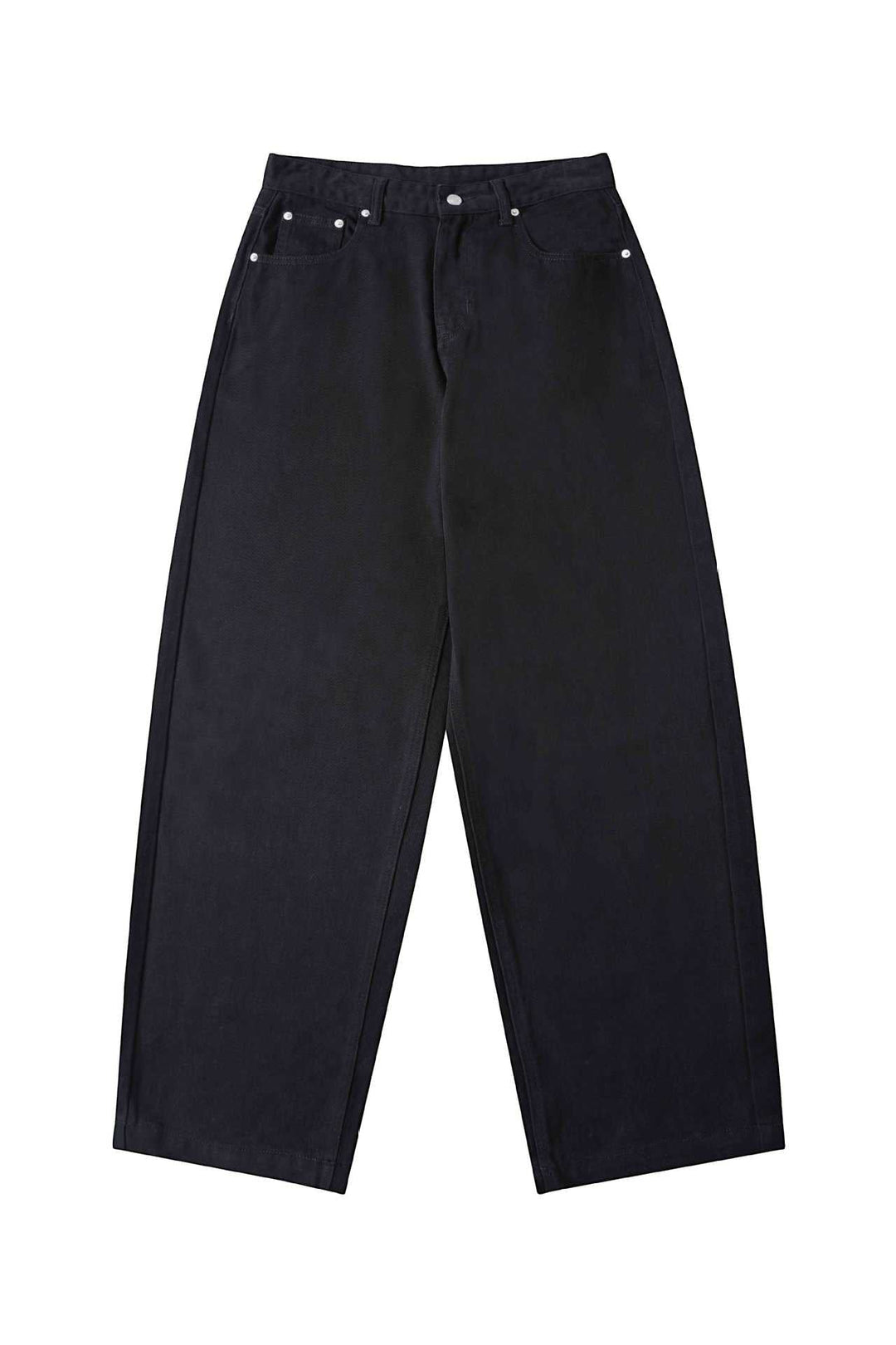 Damen High‑Waist Cropped-Jeans mit weitem Bein und Five‑Pocket Details Nord Taschen