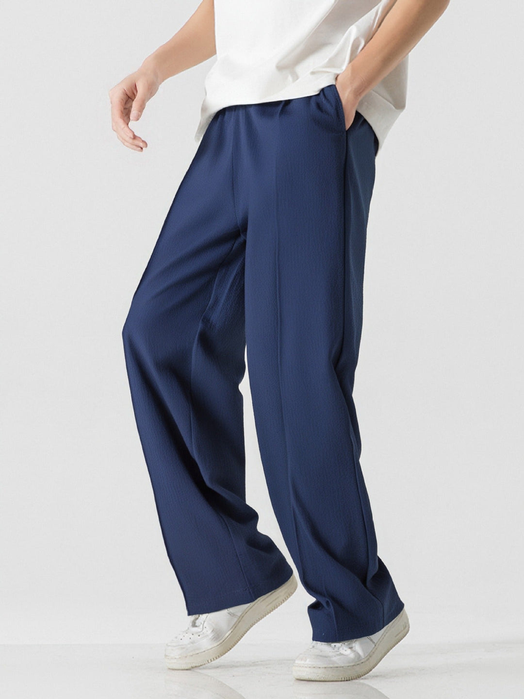 Herren Elegante, weite Freizeithose aus atmungsaktivem Gew Nord Taschene