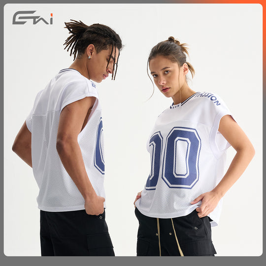 Unisex Atmungsaktives Mesh-Sporttop ohne Ärmel mit geripptem Polokragen Nord Taschen