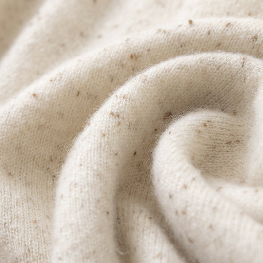 Damen Feiner Stehkragen-Pullover aus Kaschmir-Mix mit gerippten Abschlüssen Nord Taschen