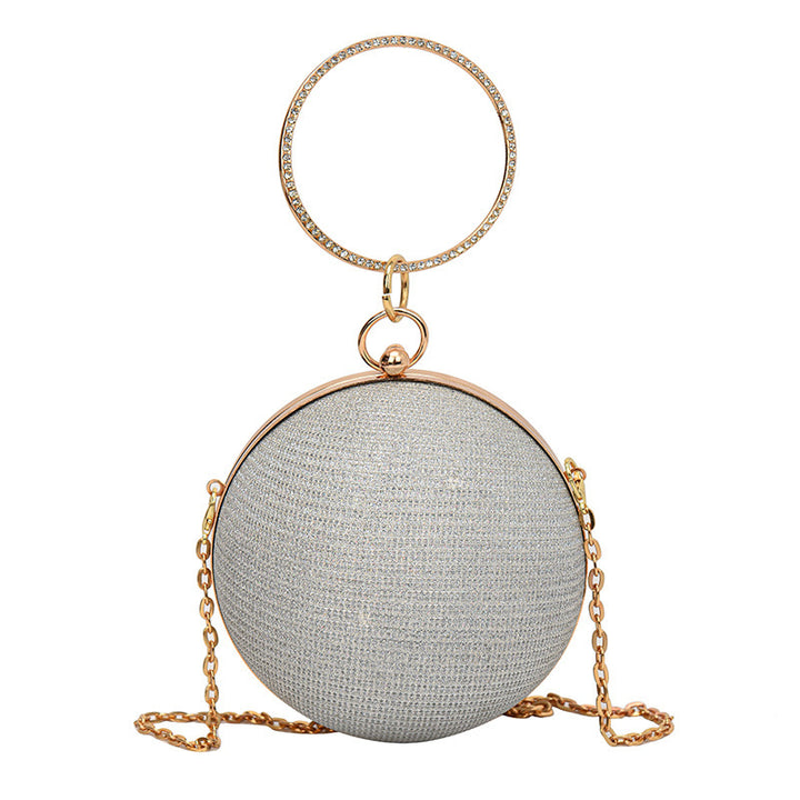 Damen Clutch mit schimmerndem Kettenhenkel Nord Taschen