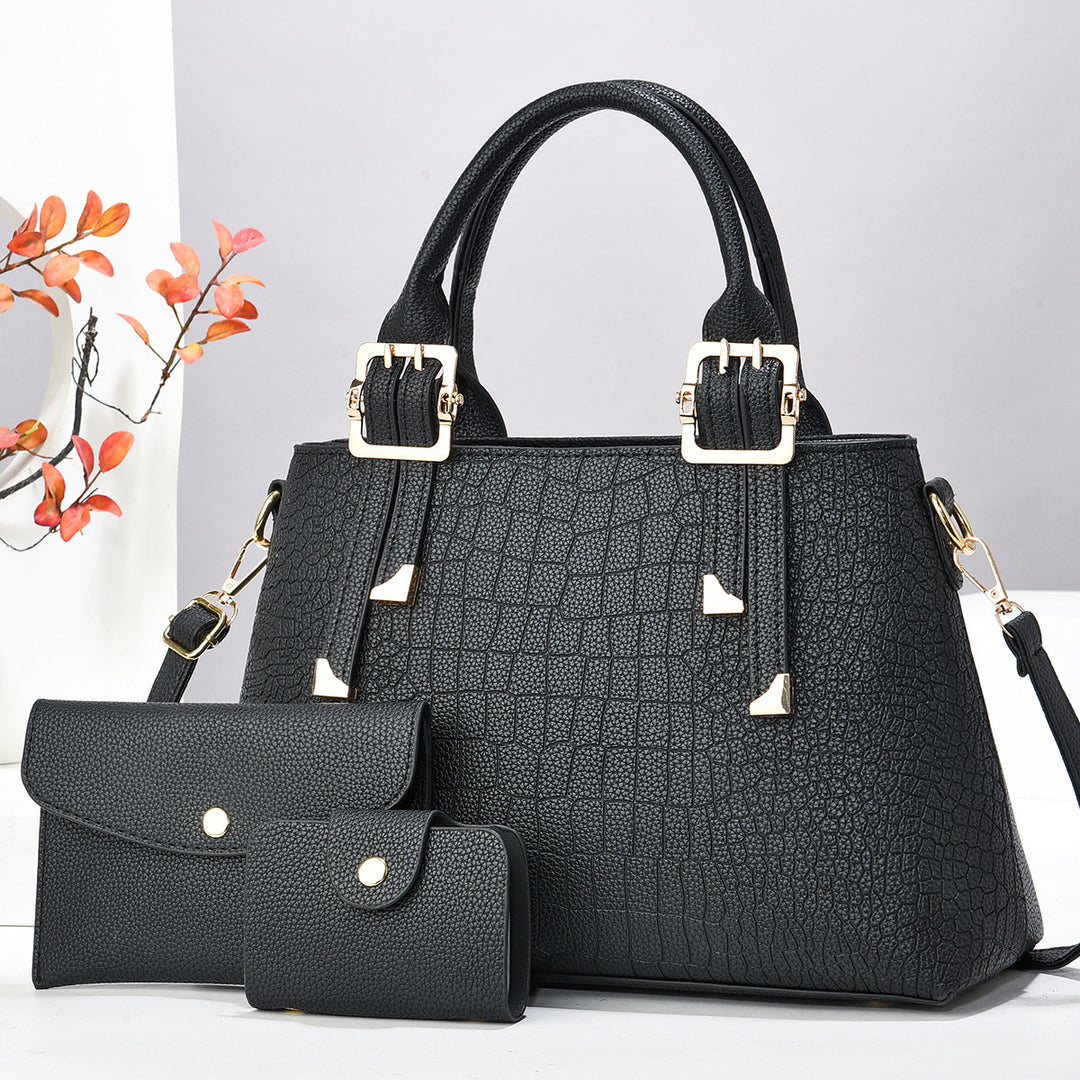 Damen luxuriöse Handtasche mit abnehmbarem Portemonnaie Nord Taschen