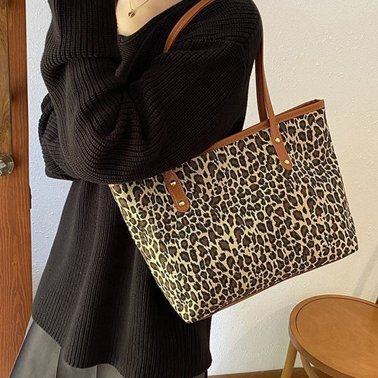 Damen praktische Tragetasche im Leopardenmuster Nord Taschen