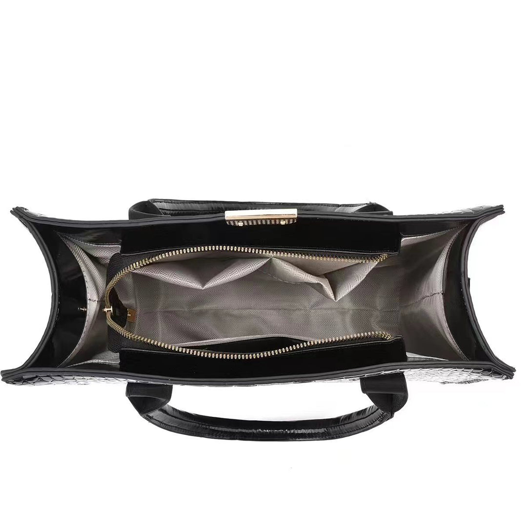 Damen elegante Shopper-Handtasche mit abnehmbarer Clutch Nord Taschen