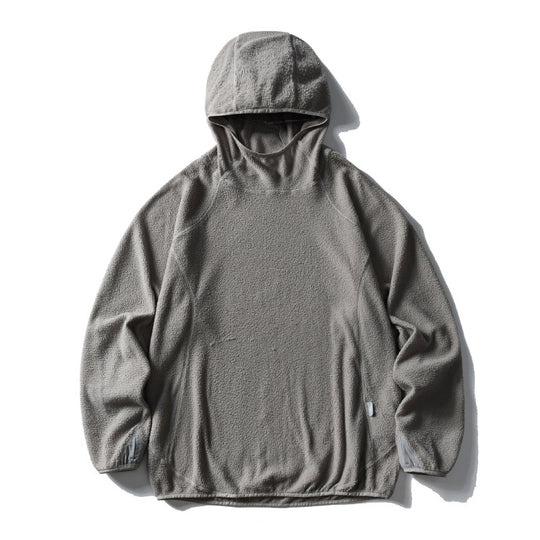 Unisex Oversize Teddy-Fleece Hoodie mit Kapuze, elastischem Saum und Raglanärmeln Nord Taschen
