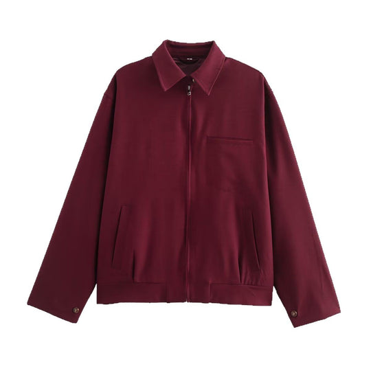 Herren Leichte Oversize-Blousonjacke mit durchgehendem Reißverschluss und aufgesetzten Eingrifftaschen Nord Taschen