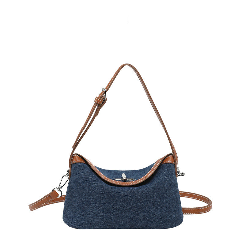 Damen Denim Umhängetasche mit abnehmbarem Schulterriemen Nord Taschen