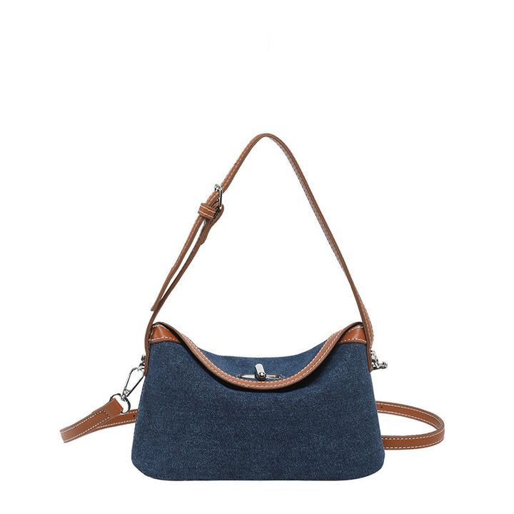 Damen Denim Umhängetasche mit abnehmbarem Schulterriemen Nord Taschen