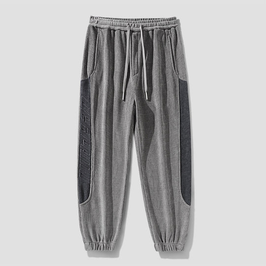 Herren Cordhose im Joggingstil mit seitlichen Panel‑Einsätzen und Kordelzug Nord Taschen