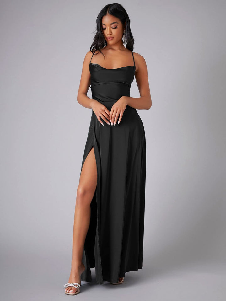 Elegantes Seiden Maxikleid Damen