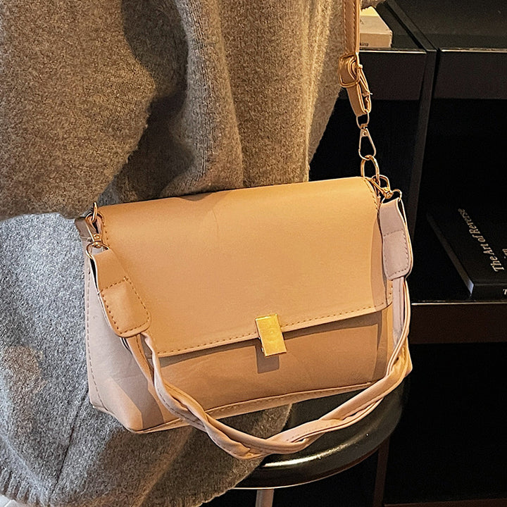 Damen Umhängetasche mit elegantem Klappverschluss und verstellbarem Tragegurt Nord Taschen