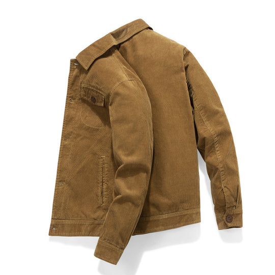 Herren Kordjacke im Worker-Stil mit gesteppter Innenfütterung Nord Taschen