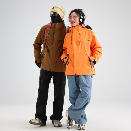 Herren Wasserdichte und atmungsaktive Ski‑ und Snowboardjacke mit Kapuze, Multi‑Taschen & Thermoversiegelung Nord Taschen