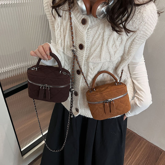 Damen gesteppte Handtasche mit abnehmbarem Schulterriemen Nord Taschen