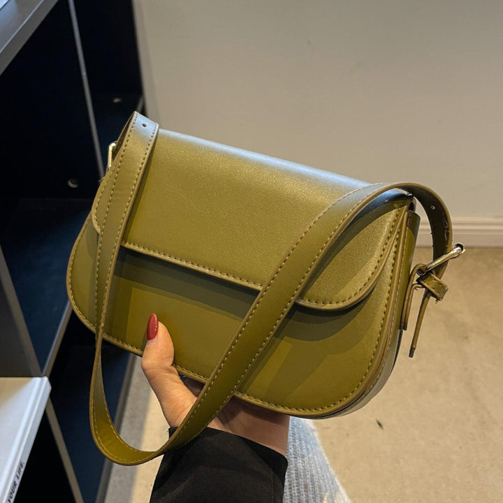 Damen Umhängetasche mit eleganter Klappe und verstellbarem Schulterriemen Nord Taschen