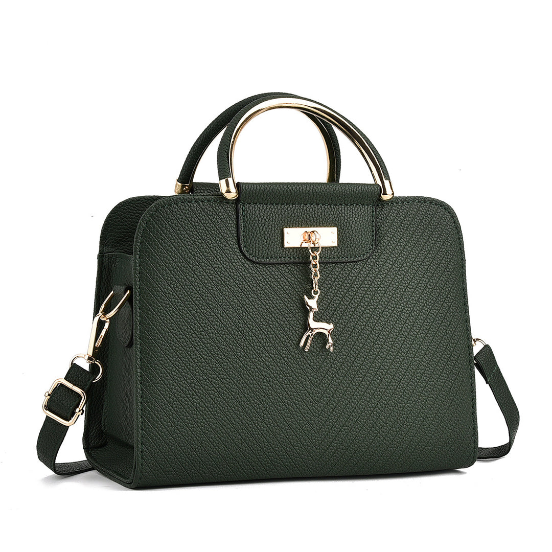 Damen elegante Handtasche mit strukturiertem Außenmaterial und abnehmbarem Schulterriemen Nord Taschen