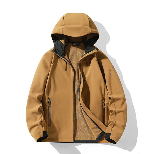 Damen Softshelljacke mit Kapuze und Fleece-Innenfutter, winddicht wasserabweisend Nord Taschen