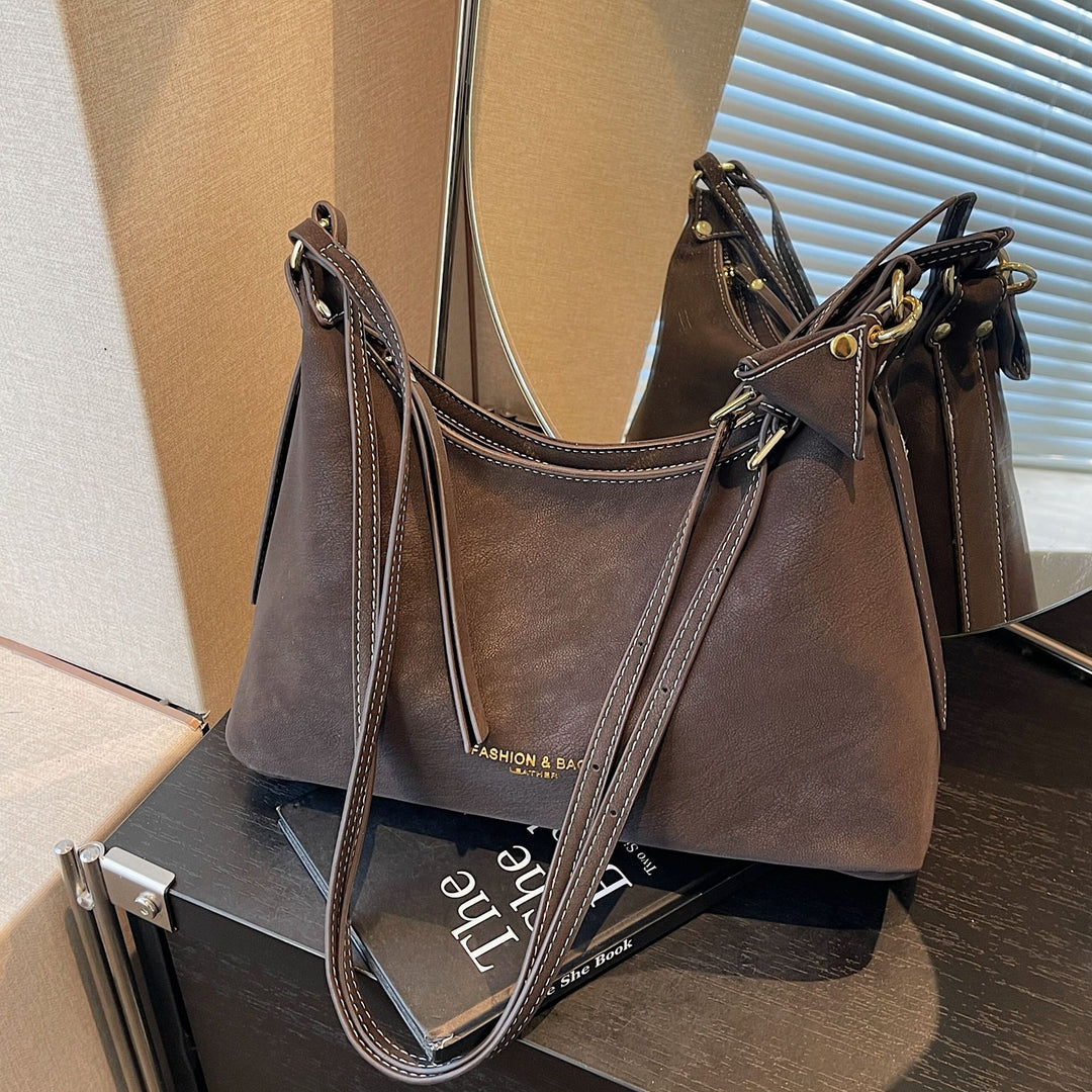 Damen Hobo-Tasche mit elegantem, weich strukturiertem Kunstleder Nord Taschen